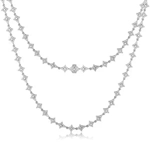 Iced Out Star Chain - VVS1 Moissanite x 925 Sterling Silver with PVD Gold Plating, chain,Diamonds,Moissanite, Moissanite Jewelry