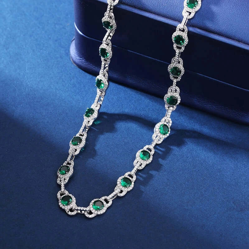 Iced Out Relic Chain 7mm - VVS1 Moissanite x 925 Sterling SIlver, chain,Diamonds,Moissanite, Moissanite Jewelry