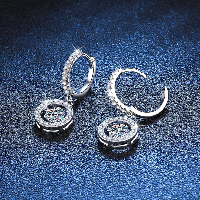 The Dazzlers - Cinderella Hoops, Diamonds,Earrings,Moissanite, Moissanite Jewelry