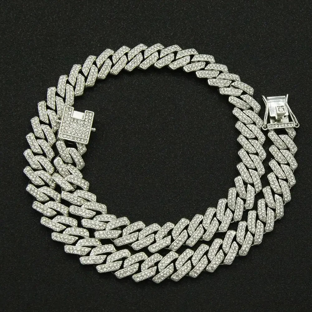 Iced Out Cuban Link Chain - Box Style