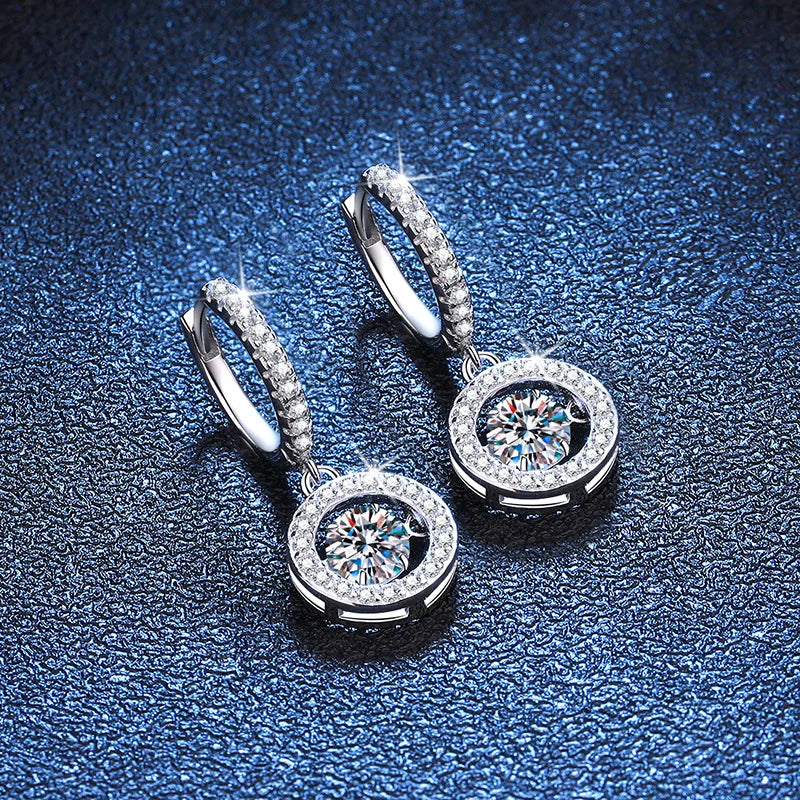 The Dazzlers - Cinderella Hoops, Diamonds,Earrings,Moissanite, Moissanite Jewelry