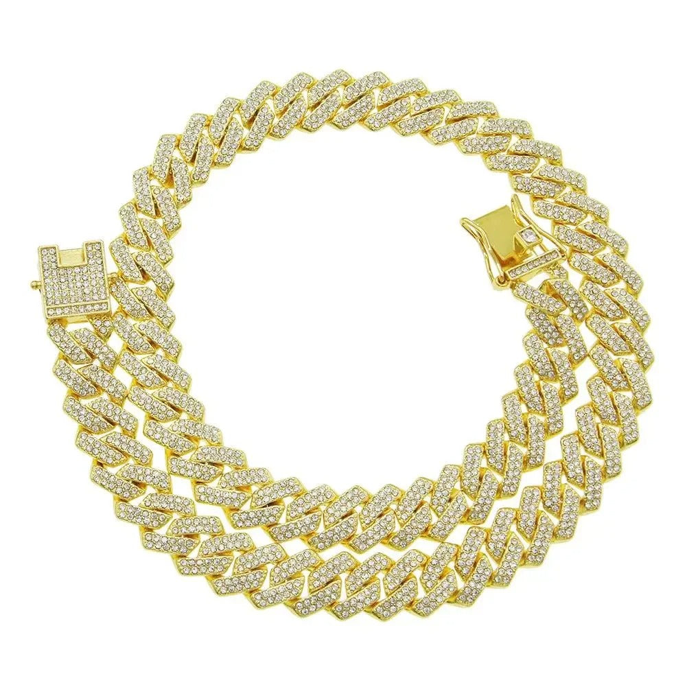Iced Out Cuban Link Chain - Box Style