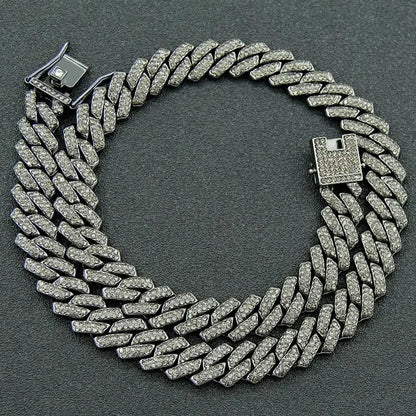 Iced Out Cuban Link Chain - Box Style